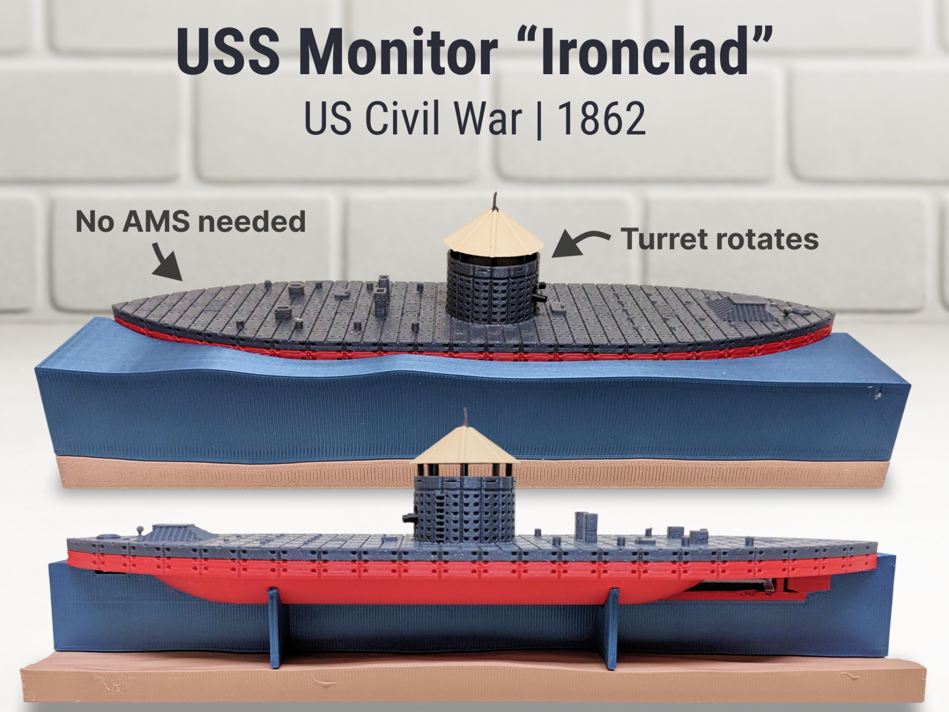 USS Monitor | Ironclad from US Civil War | 1862