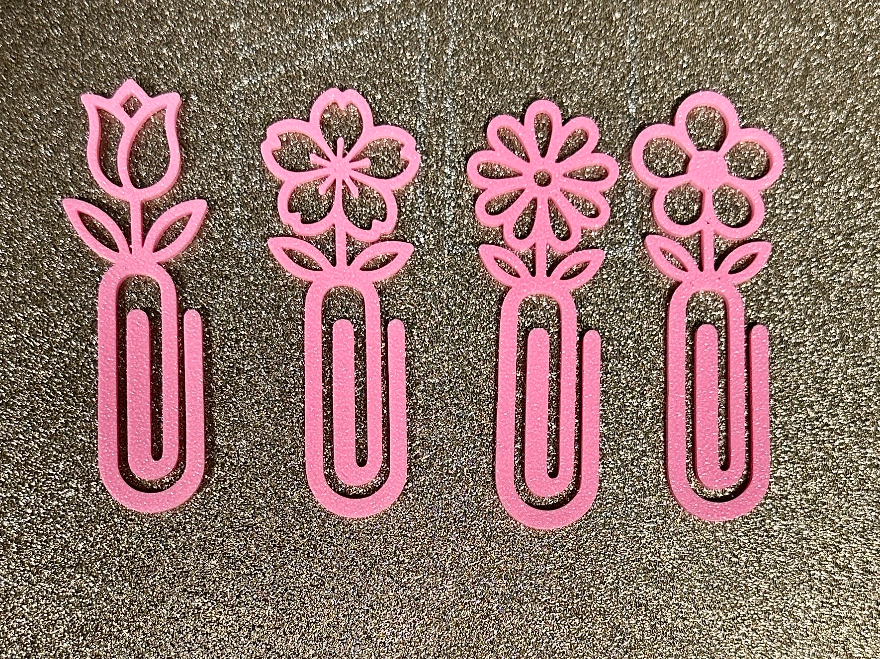 Floral Paperclip Bookmarks – Cute Flower Set