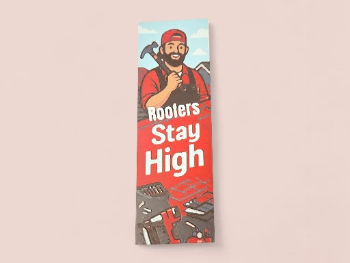 Roofers TradeMark 50mm by 150mm Bookmark