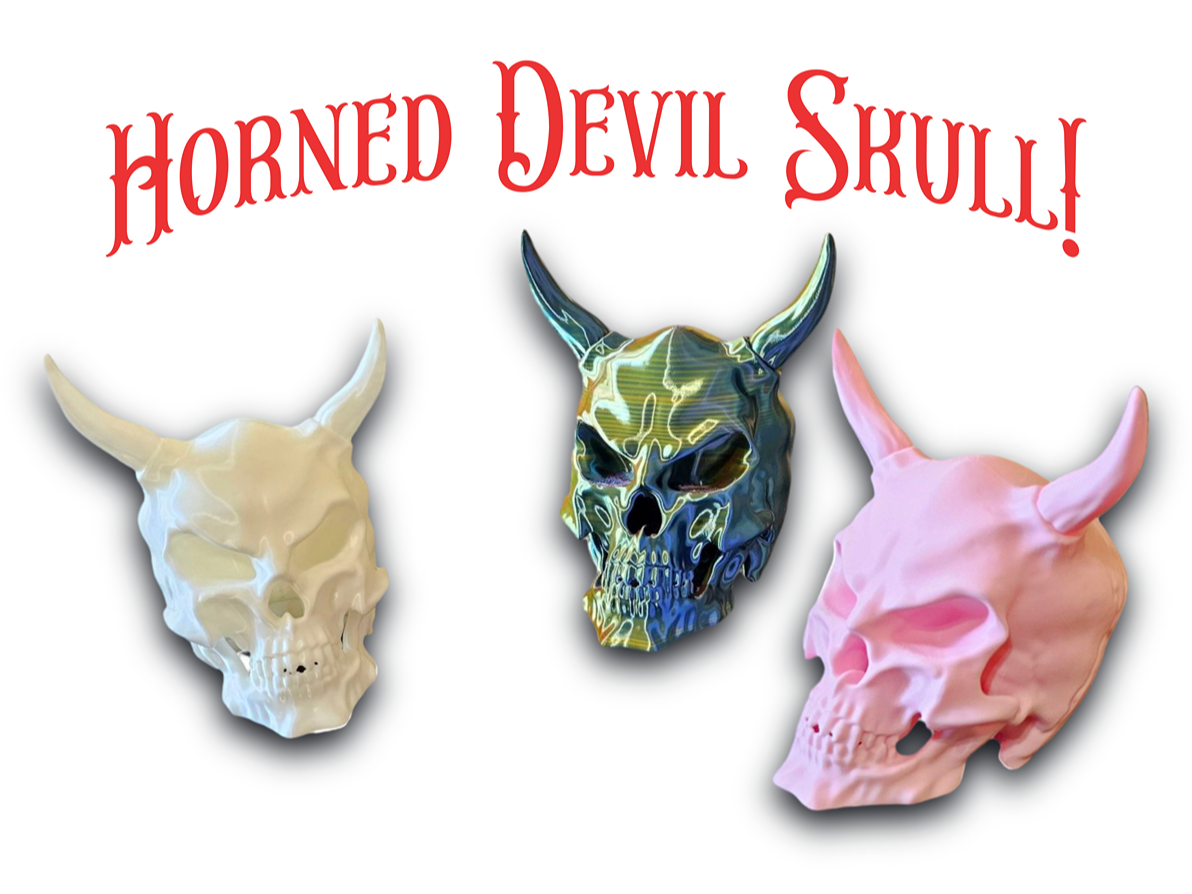 Horned Devil Skull