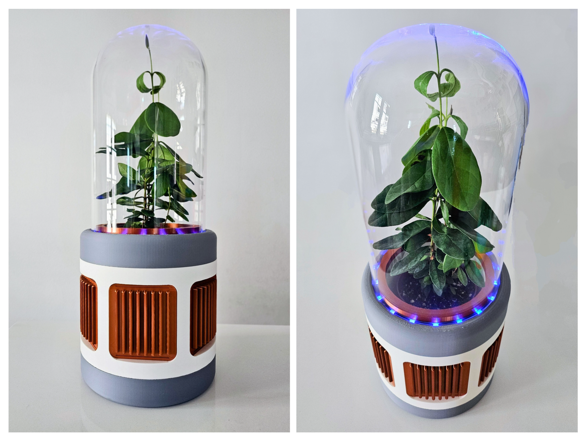 Sci-Fi Planter with Hidden Drip Tray