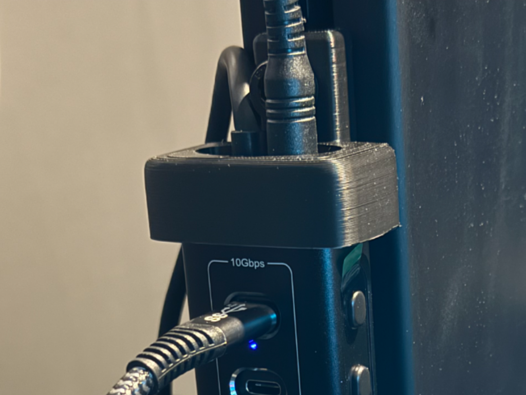 USB Hub Mount for Sim Racing Rig Aluminium Profile