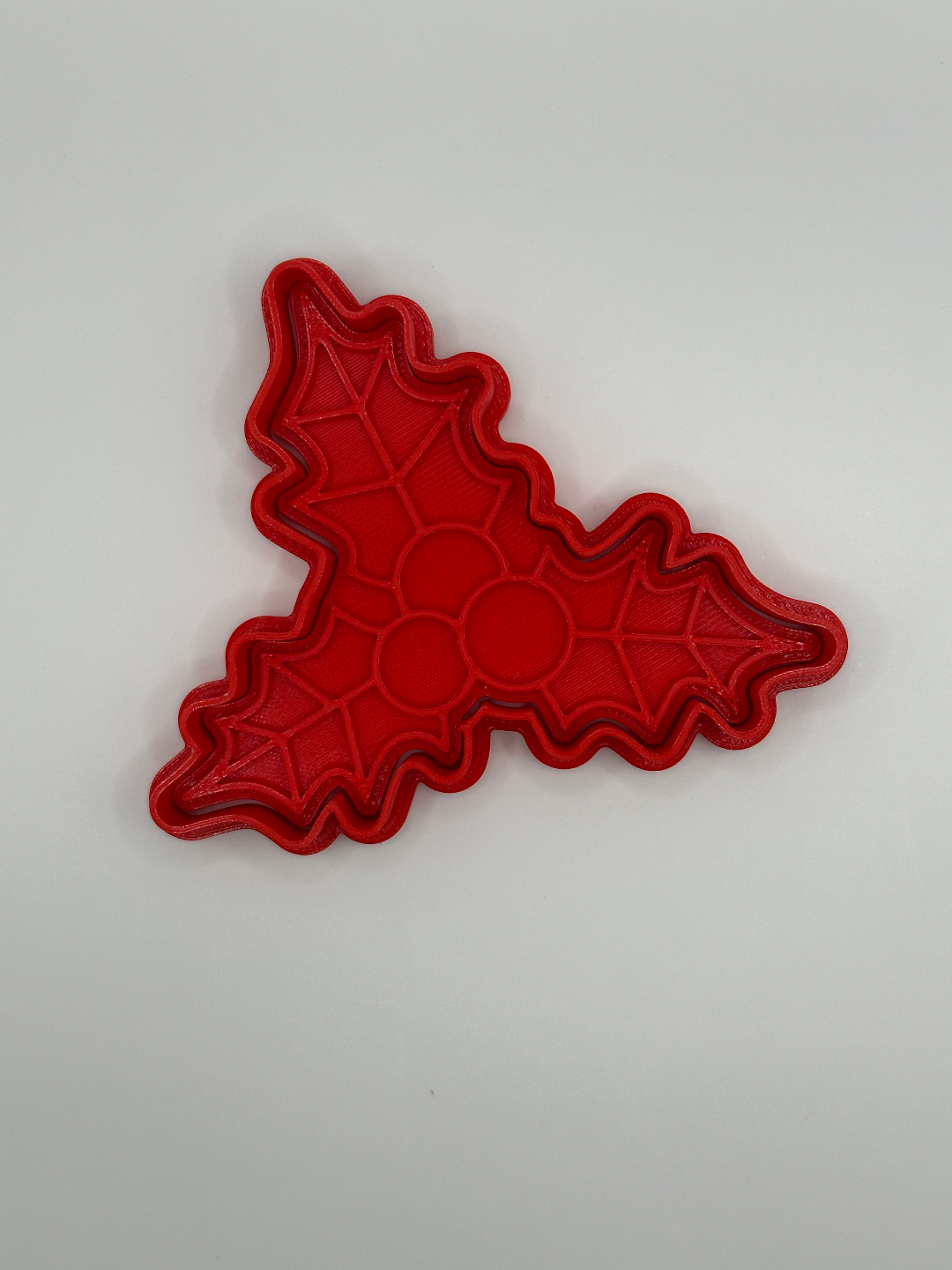 Christmas mistletoe cookie cutter / stamp