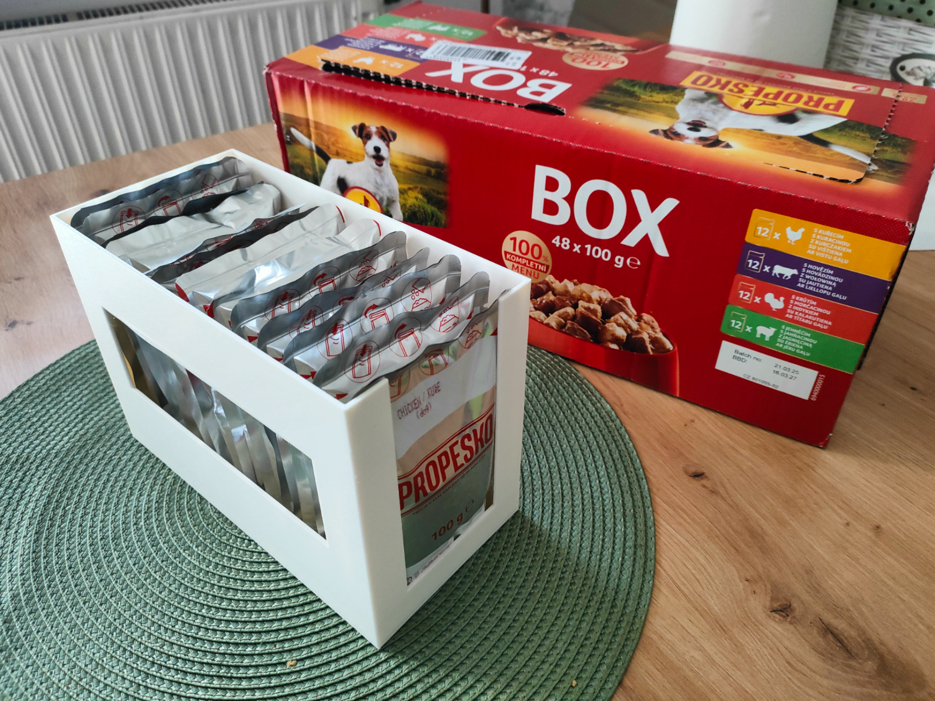 Food box for pets