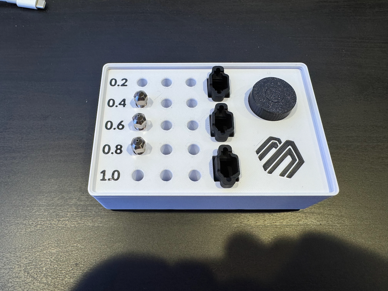 Gridfinity Holder for Microswiss Hotend Nozzles