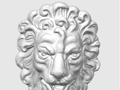 Escultura Leon Pintable