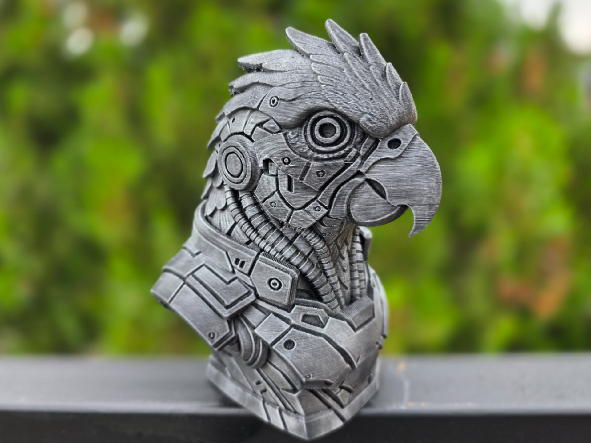 CYBER MACAW BUST