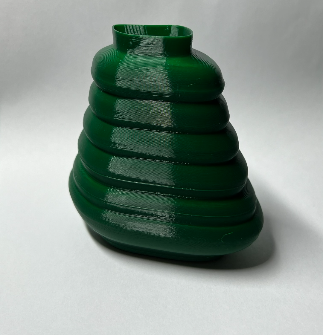 Green Wave vase