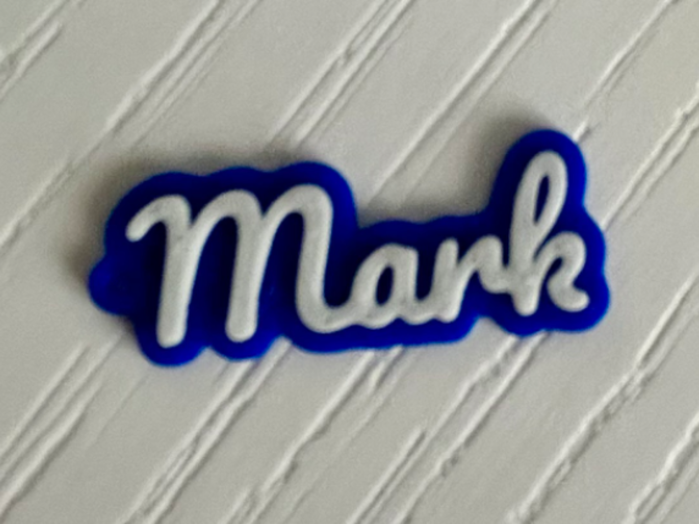 Mark - 3d printed name keychain personalized