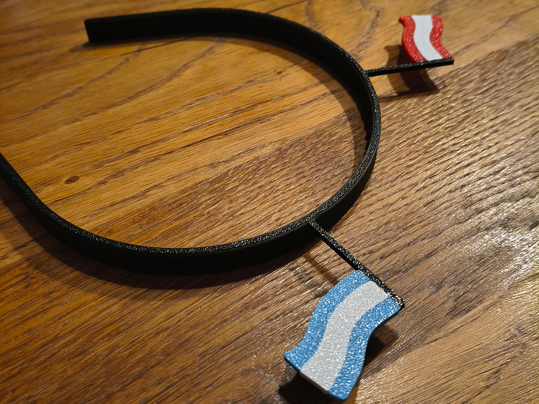 Haarreifen mit Fahnen