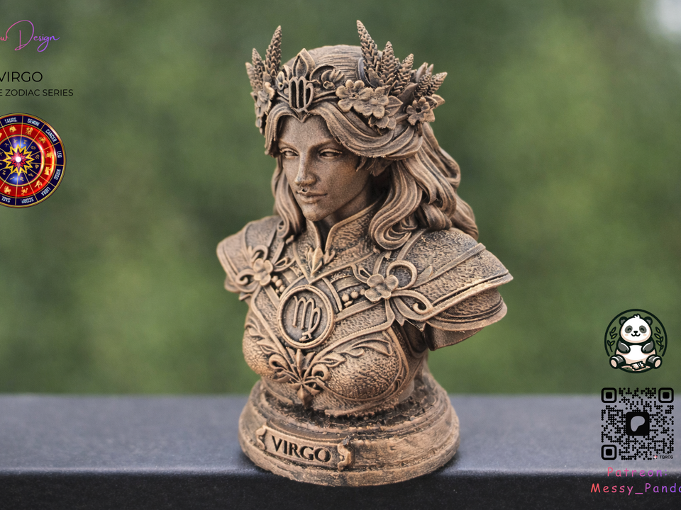VIRGO — Female Zodiac Bust