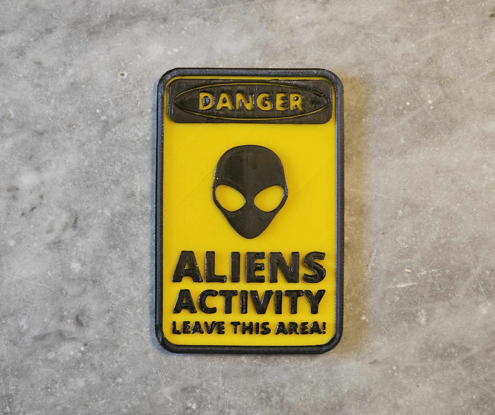 Aliens activity danger sign