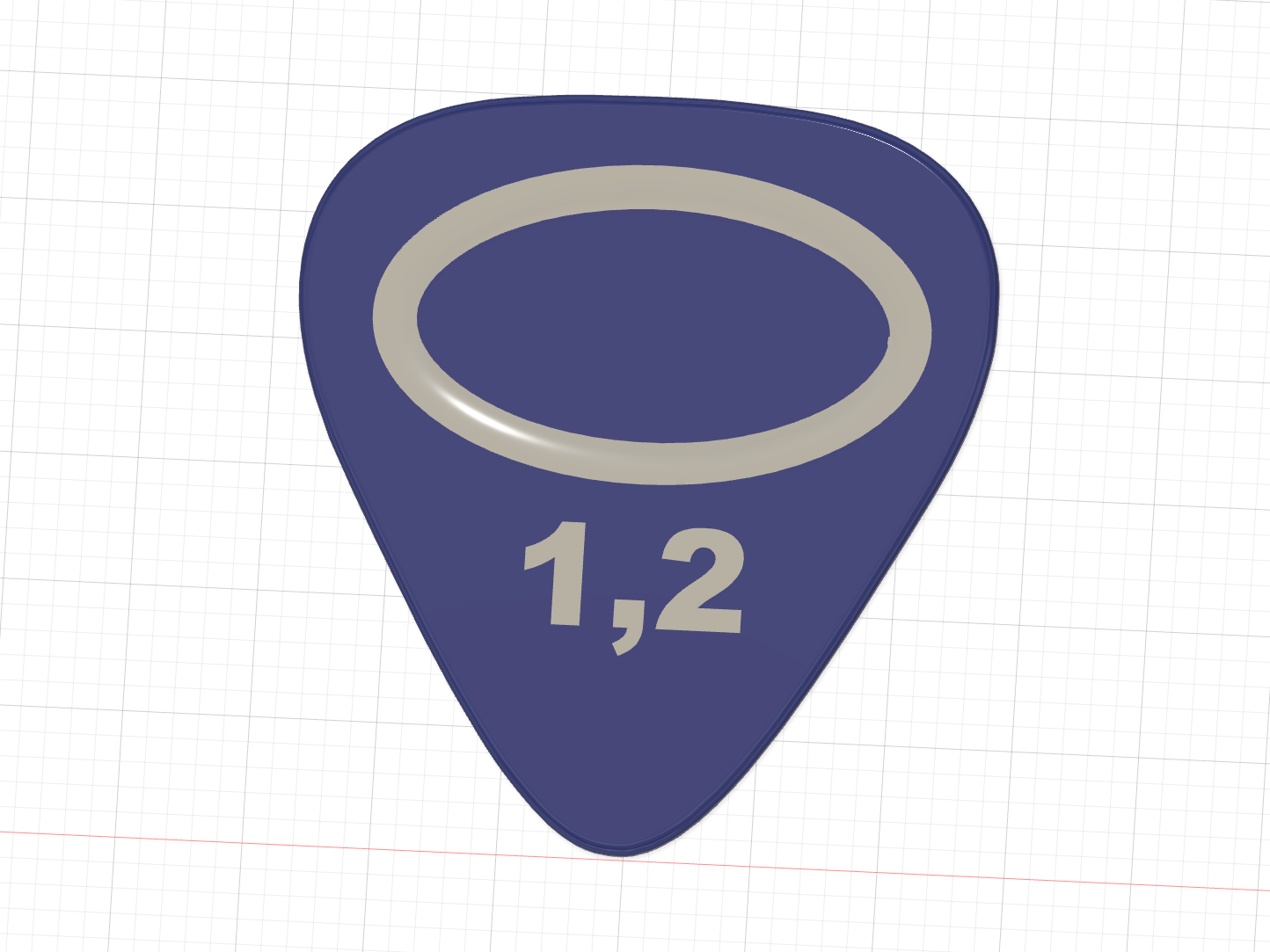 Gitarren Plektrum 4, 1,2mm