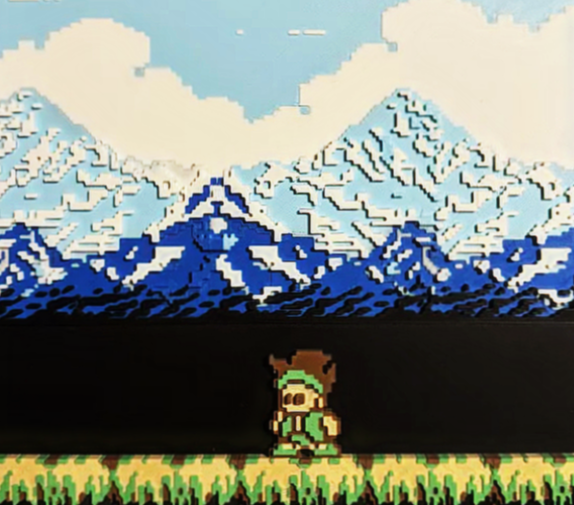 Framed Little Sampson Pixel Art