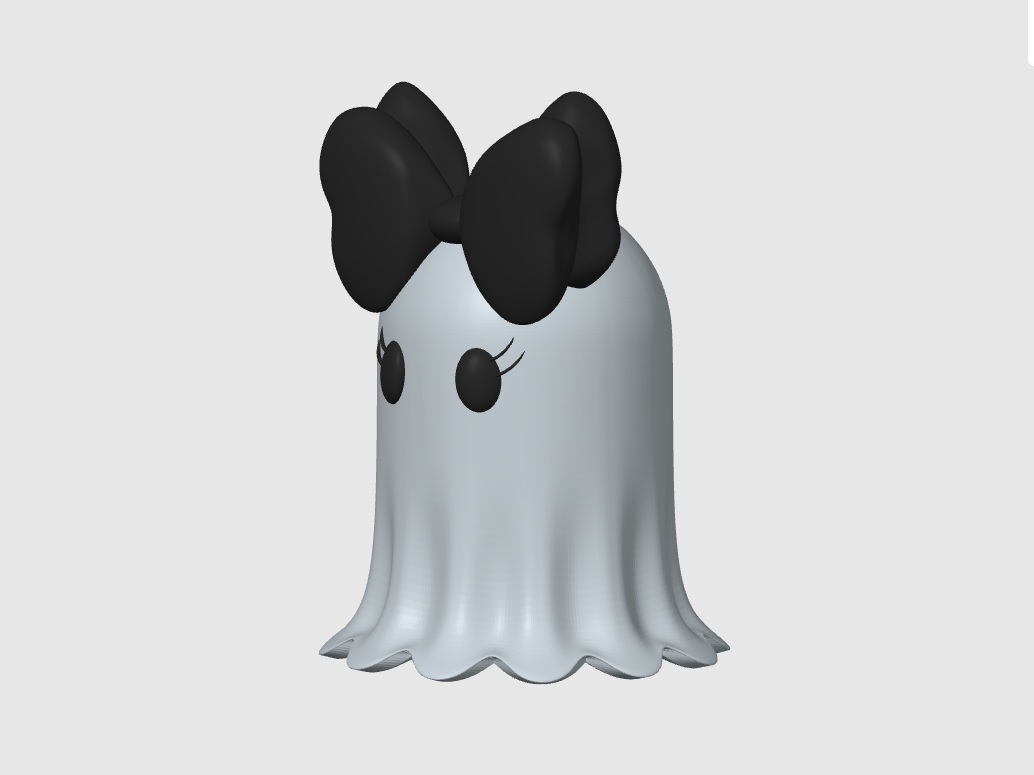 Cute Spooky Ghost with Bow