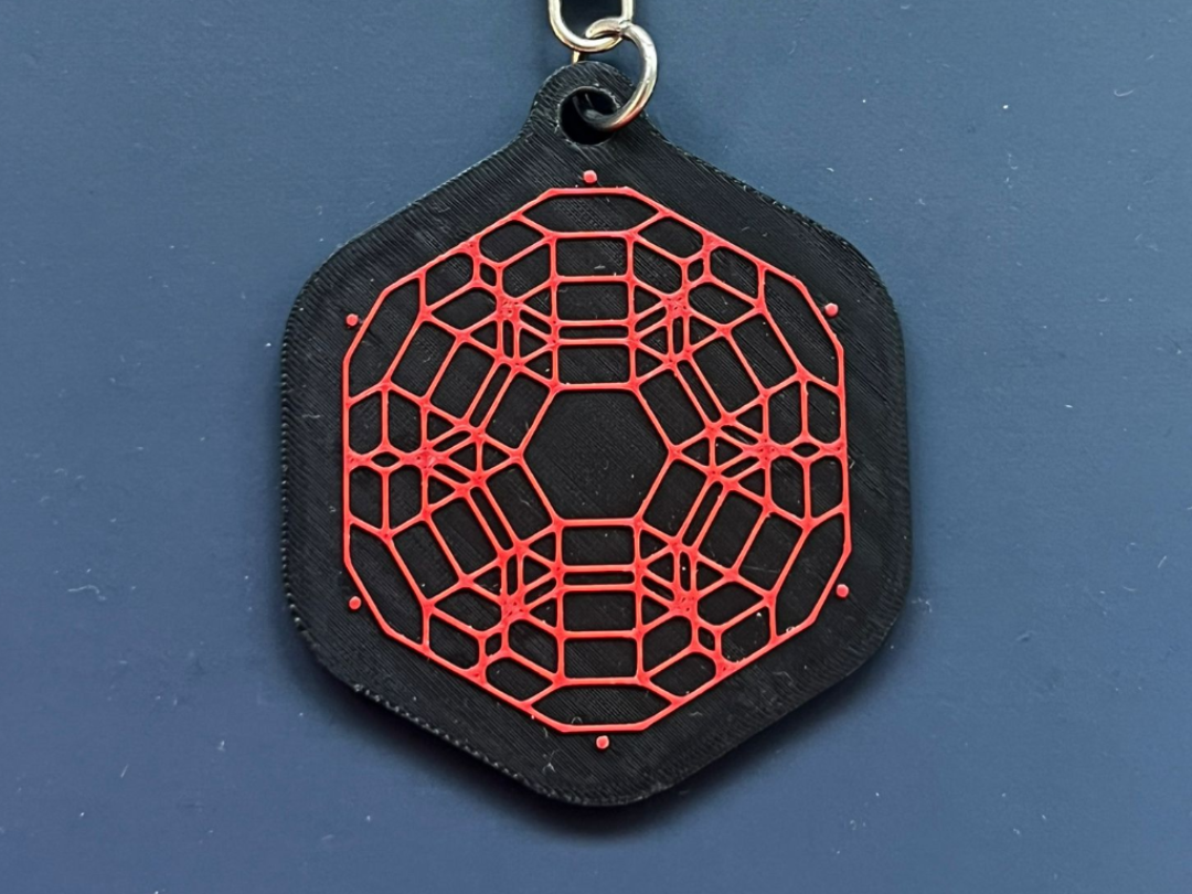 Signalis Tesseract Logo Keychain