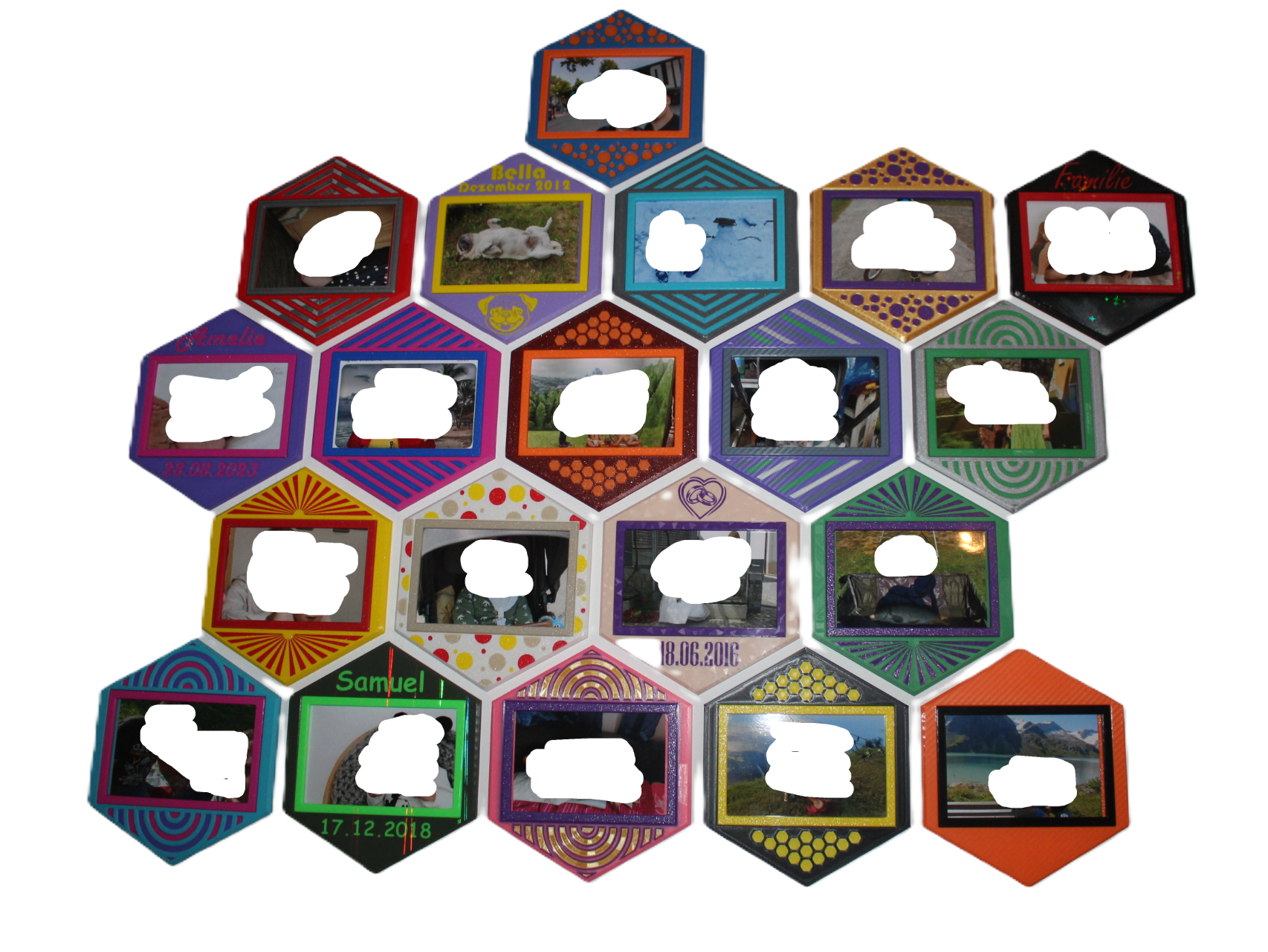 Bilderrahmen Honeycomb Modular