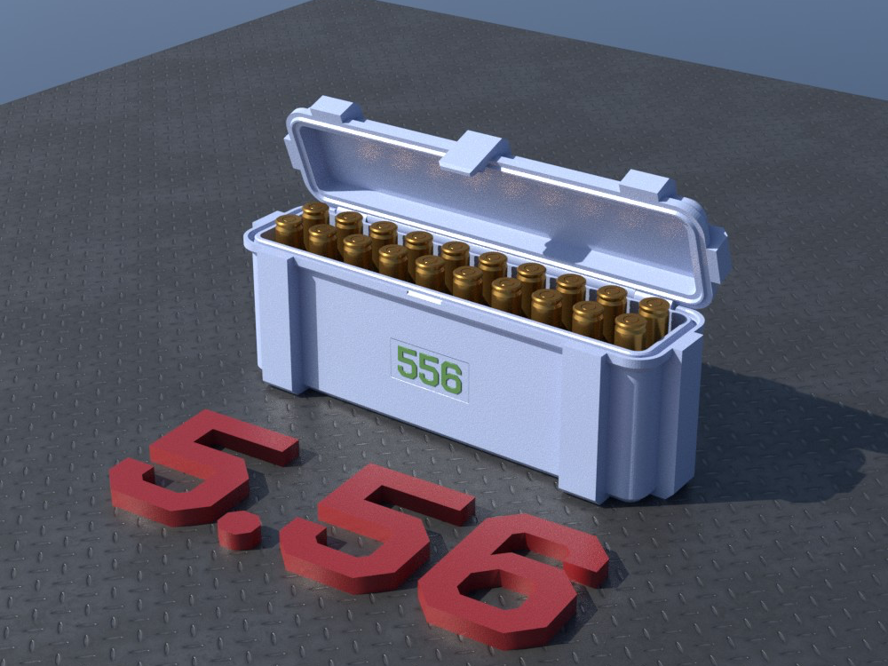 Ammo Box 5.56 20 rounds Ammunition Storage Ammo