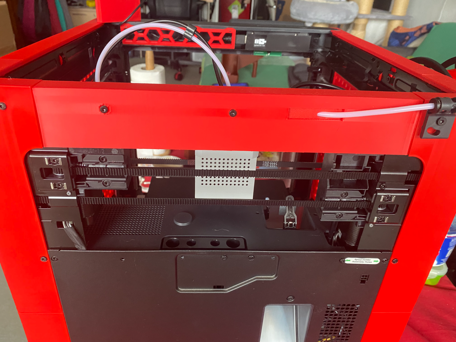Bambu Lab P1P Rear-Cover whith opening PTFE tube