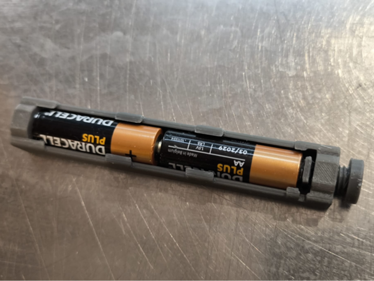 Modulo batterie 2 x aa in linea