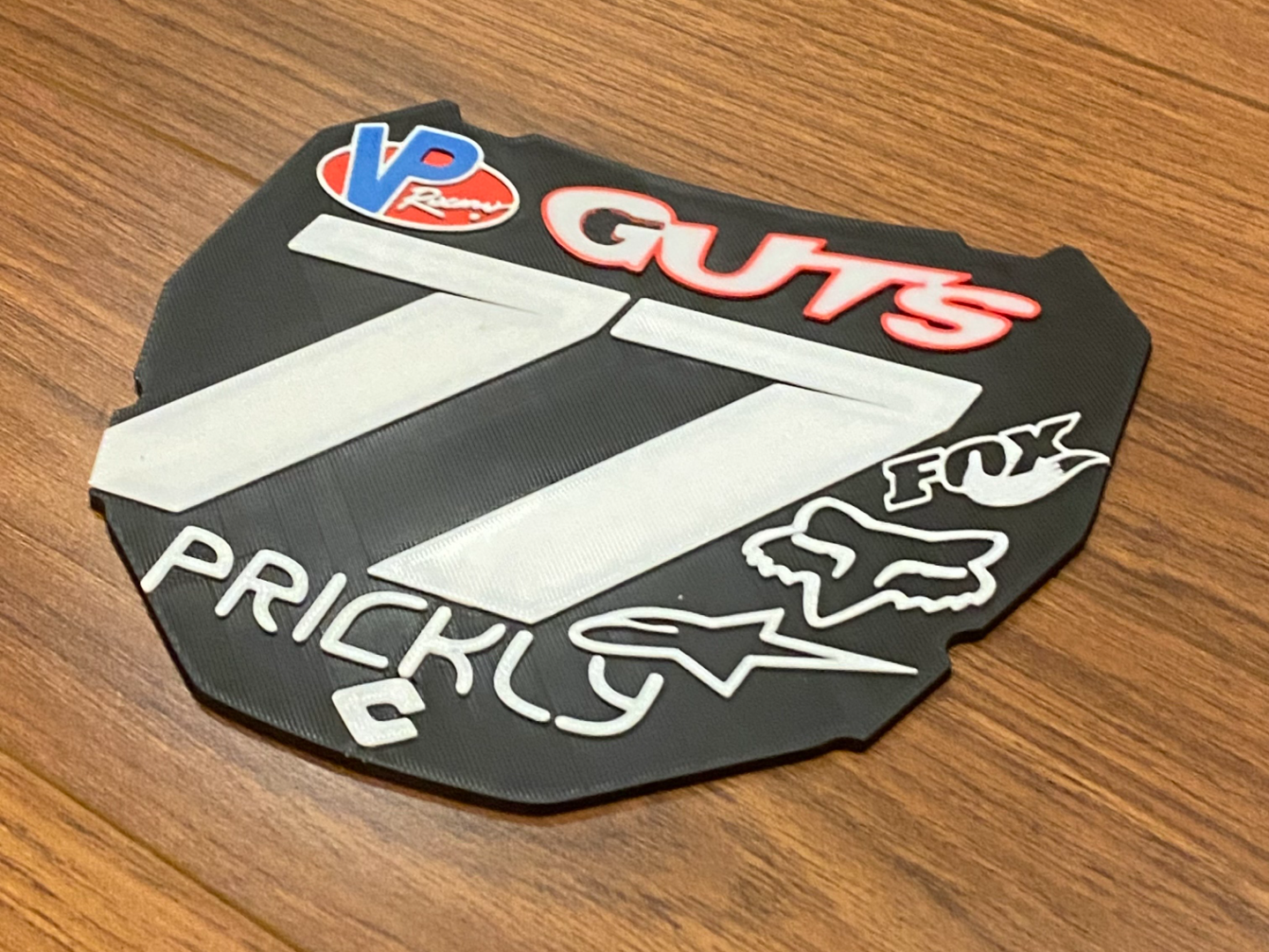 77 ODI plate sticker