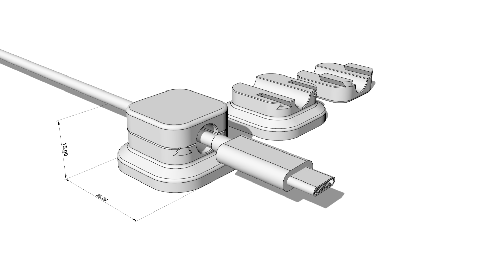 Cable organizer (slot structure | with base)