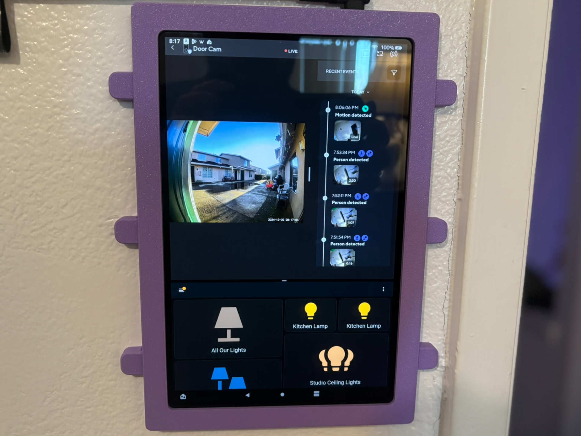 Smart Home Panel Wall Mount Fire 10 11th gen 2021