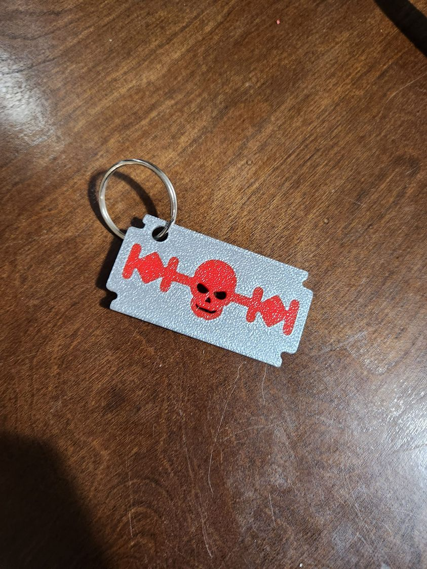 Razorblade Key Chain