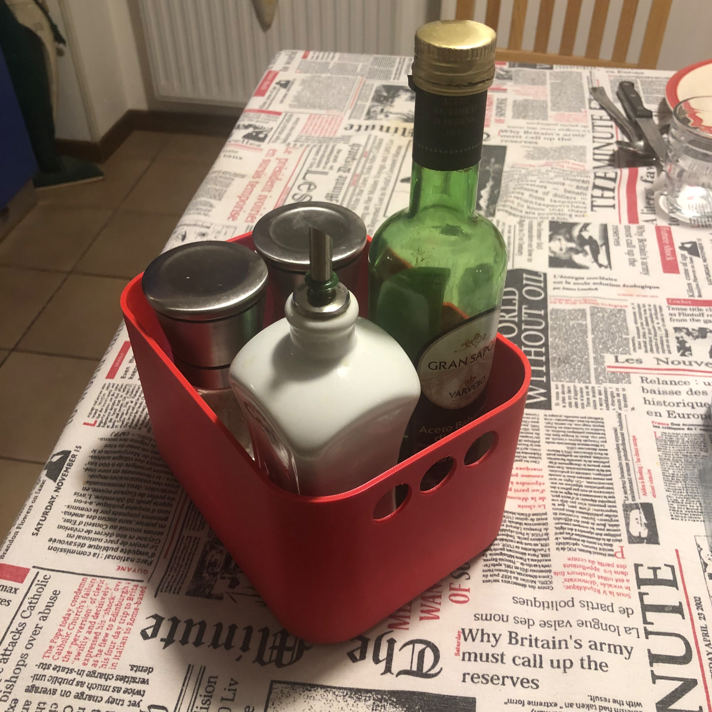 Condiment box • Cassettina porta condimenti