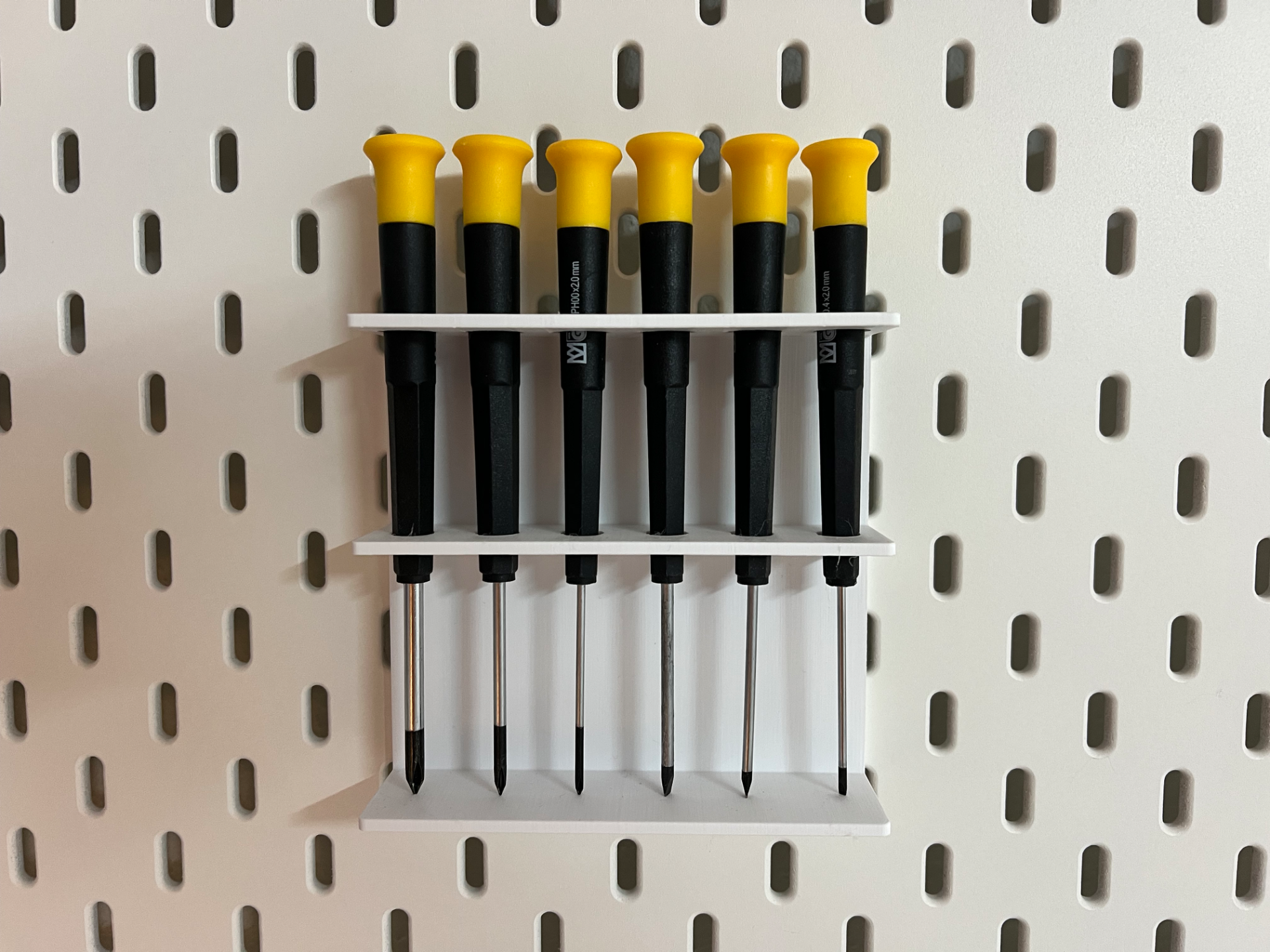 Ikea Skadis Halter für 6 Mini-Schraubendreher
