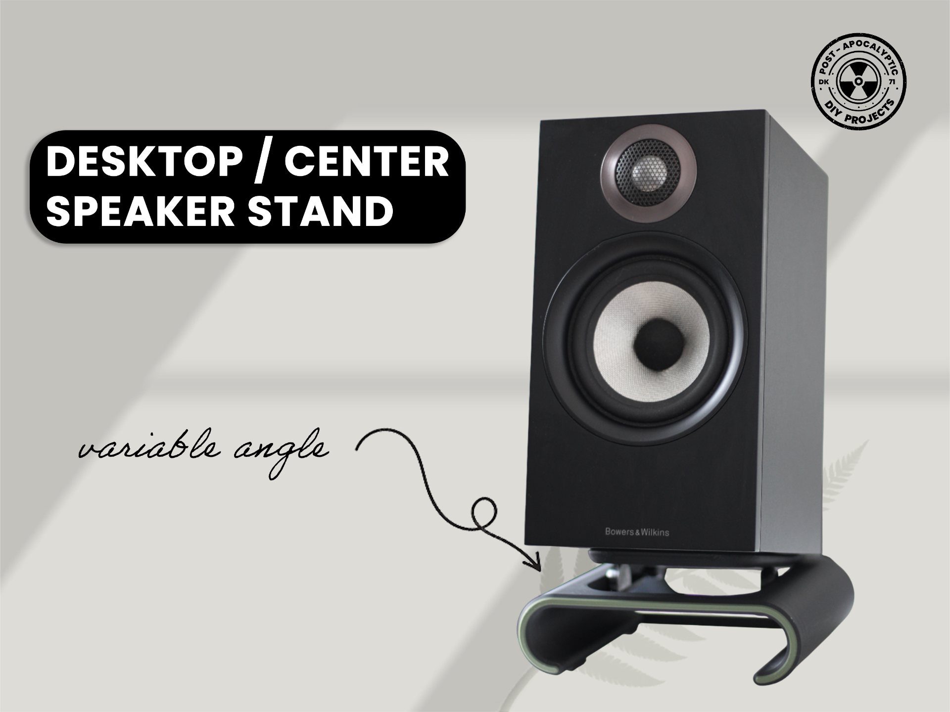 Desktop / Center Speaker Stand, variable tilt