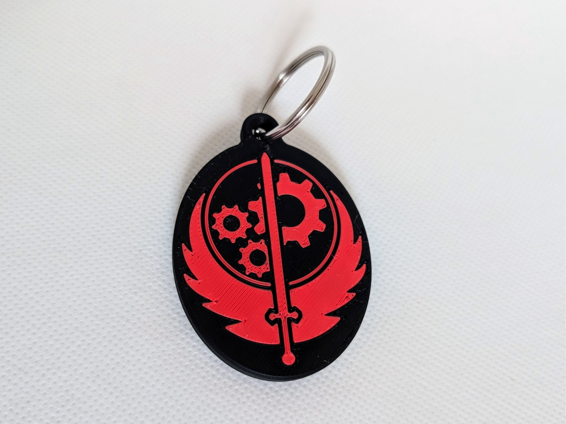 Brotherhood of Steel Keychain / Luggage Tag