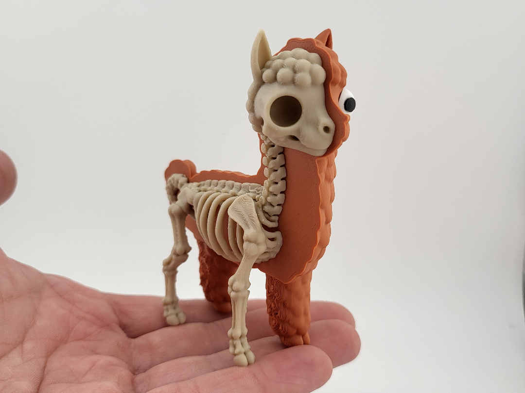Cute Skeleton Llama – Half Skeleton Alpaca Kawaii