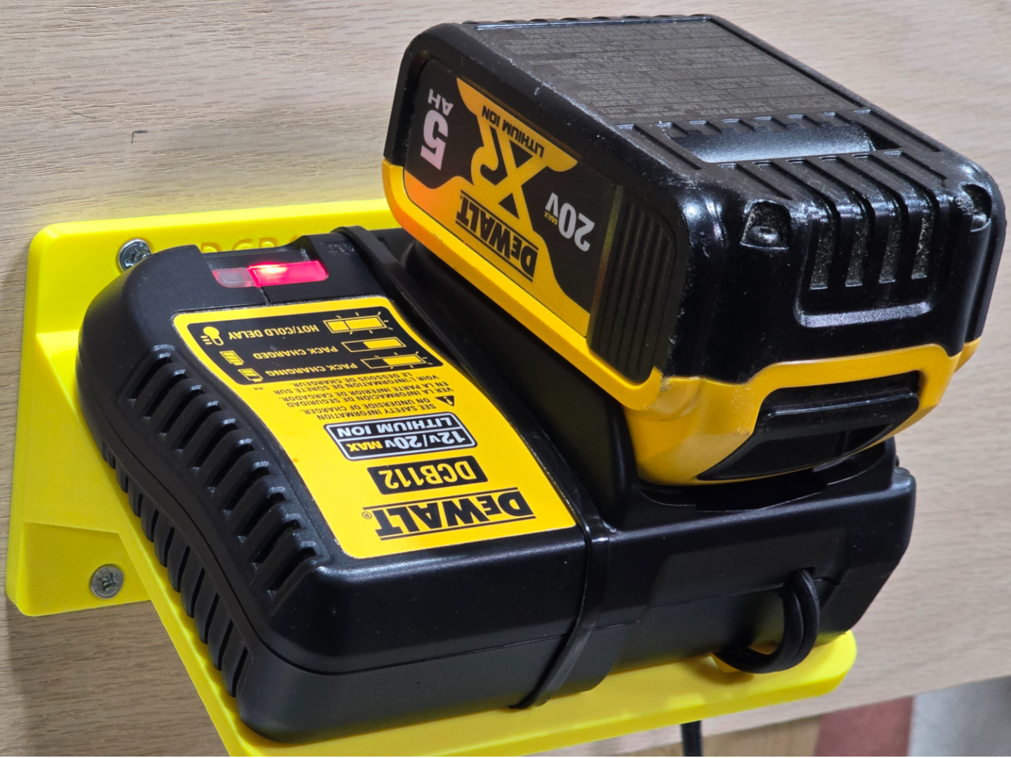 DeWalt DCB112 Charger Wall-Mount Shelf