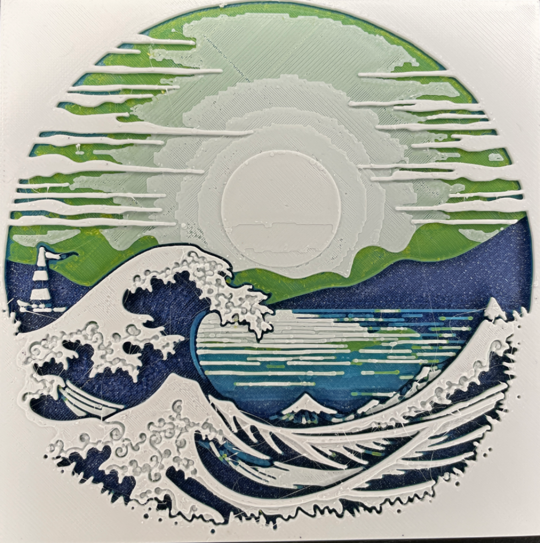 Great Wave inspired HueForge