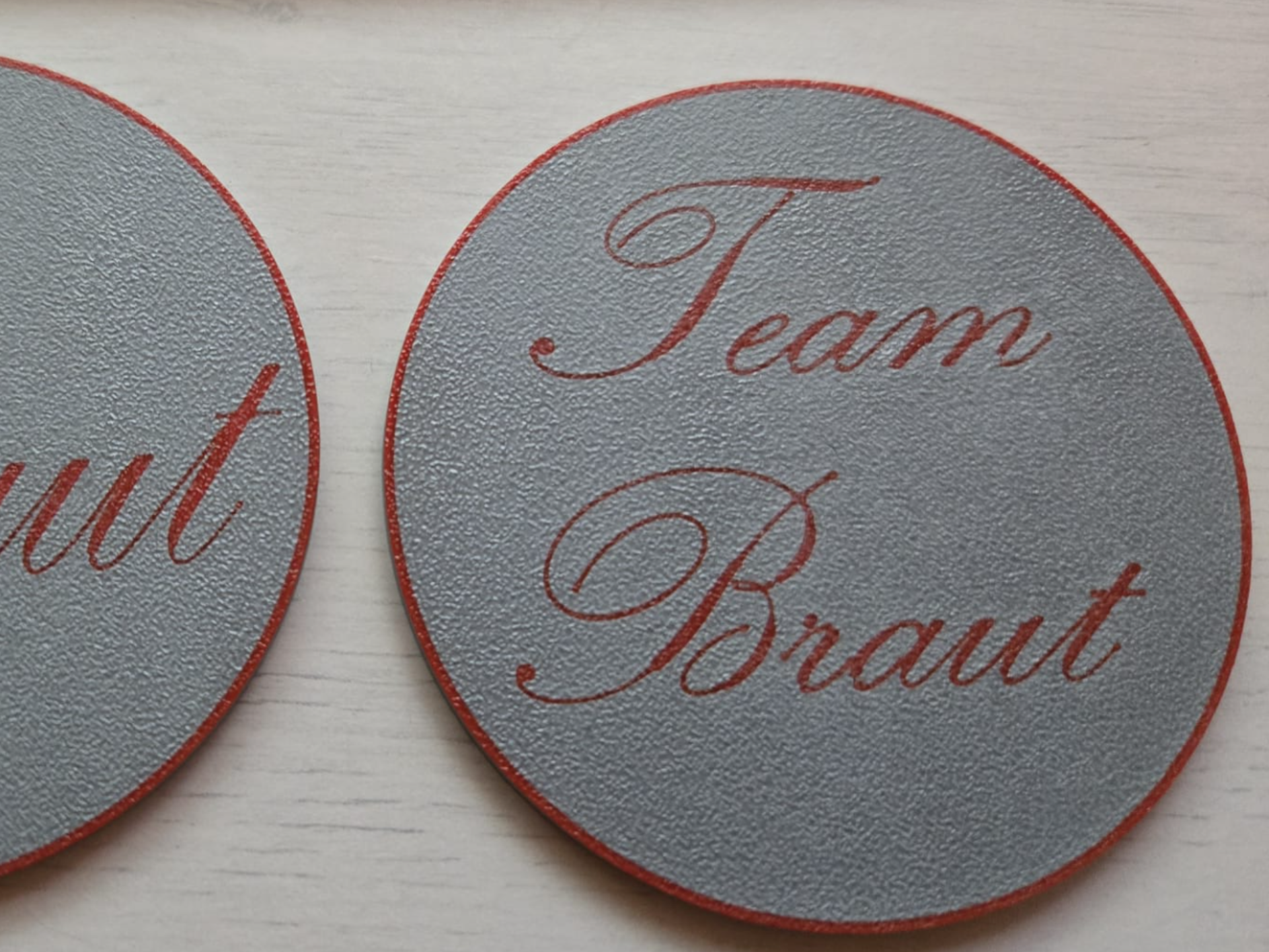 Getränke Untersetzer 5x Team Braut für JGA