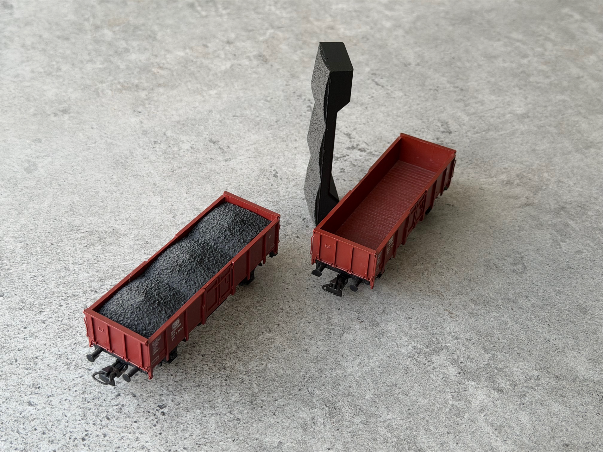 H0 Coal load insert for open gondola cars