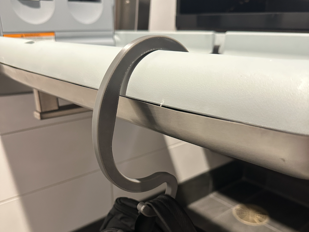 Diaper Bag Hook - Public Changing Table Compatible