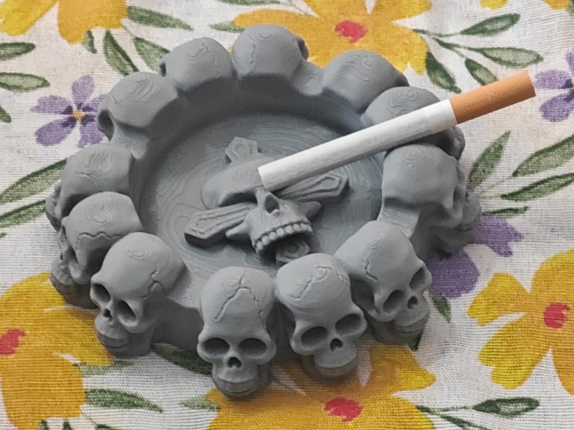 Gothic Skull Ashtray – Posacenere No-Support