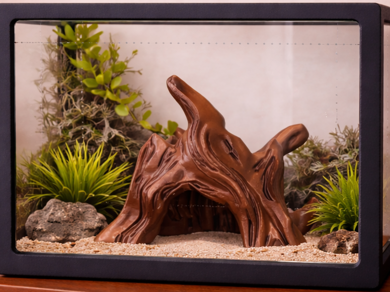 Climbing Tree Stump, Reptile Hide, Small Critters