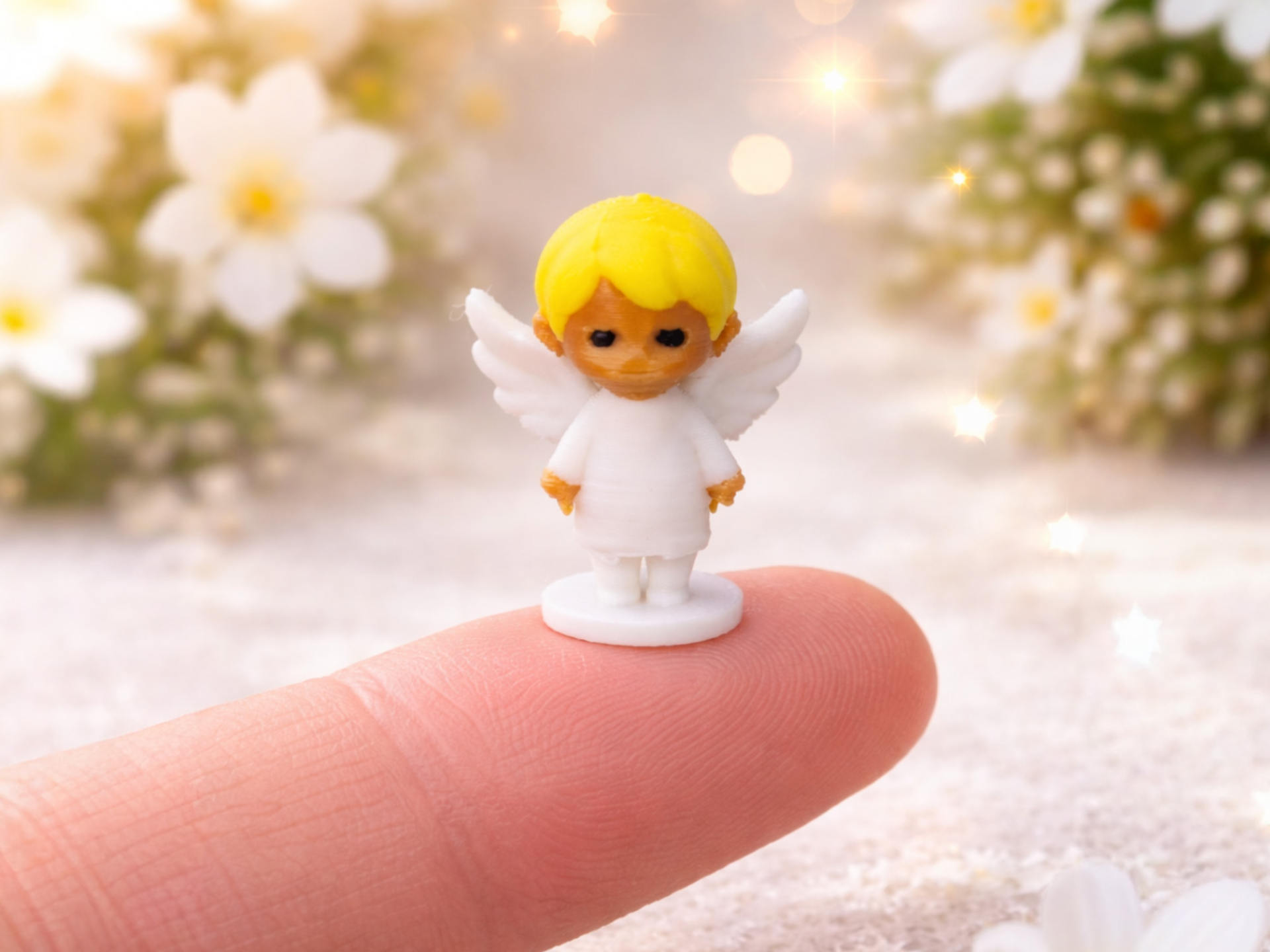 Miniature Angel Figurine Cute Pocket Size