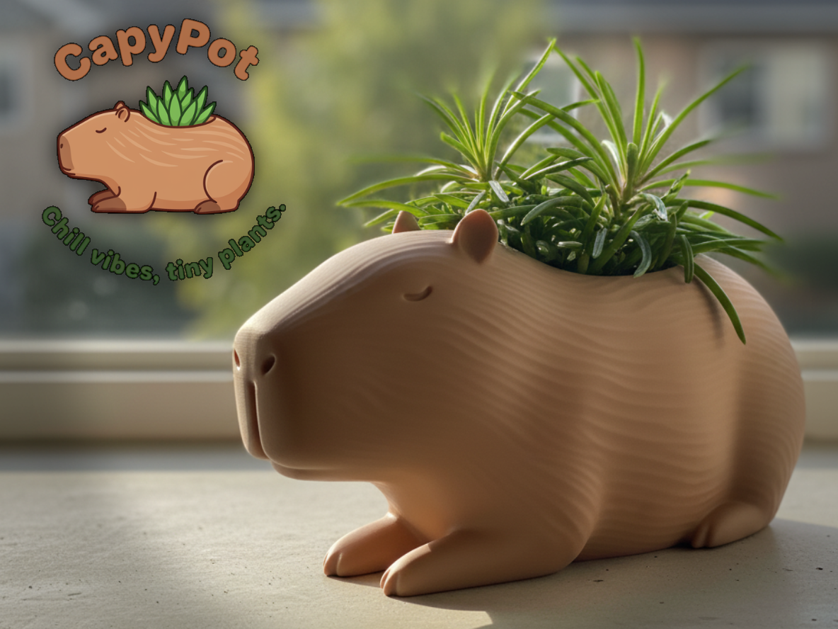 Capypot : la planteuse capybara Zen