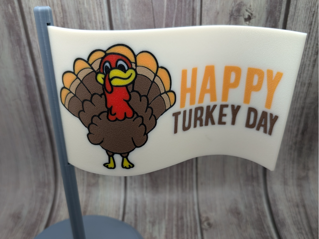 Thanksgiving / Turkey Day Flag / Plate