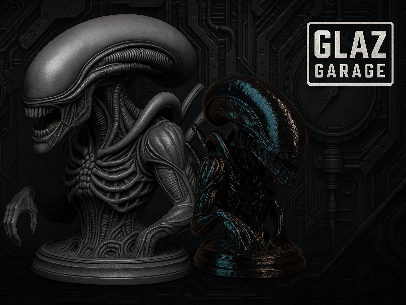 Bio-Xenomorph Bust - Alien Inspired