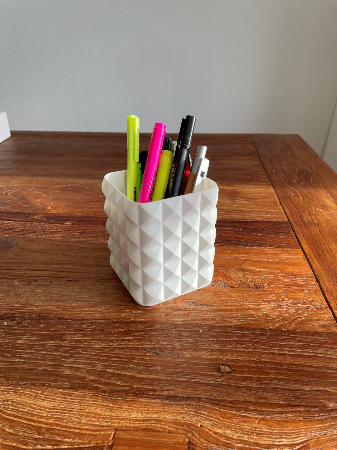 Pen Holder Rectangular Bucket Vase Mode