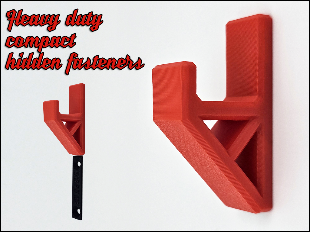 Wall hook - Heavy duty / Hidden fasteners