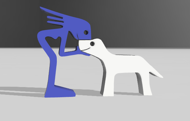 Woman and Dog
