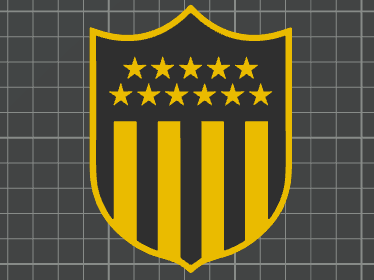 Escudo Peñarol para vaso de 1L