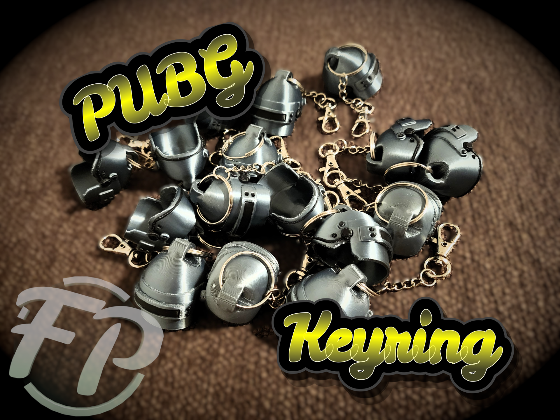 PUBG–Inspired Level 3 Helmet Keychain