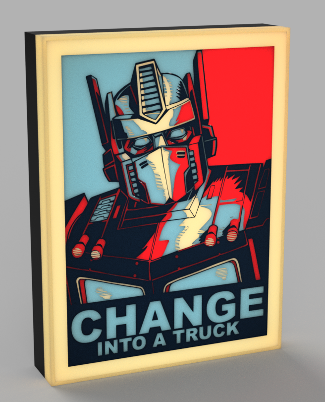 Optimus Prime - Change LED Lamp